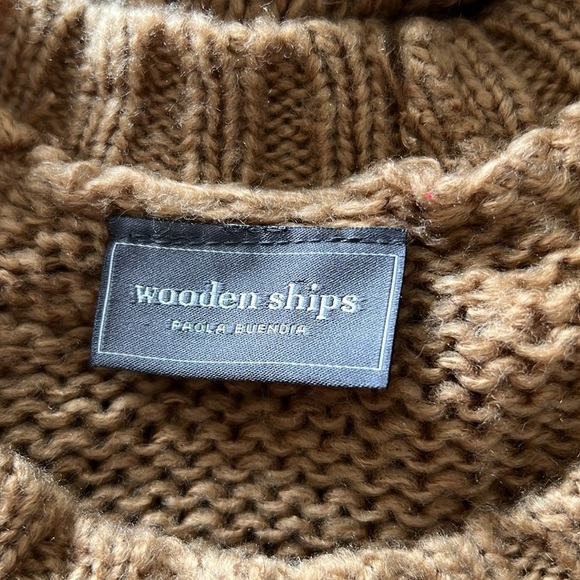 wooden ships WEEKEND Camel Crew Raglan Sweater - Picture 9 of 11